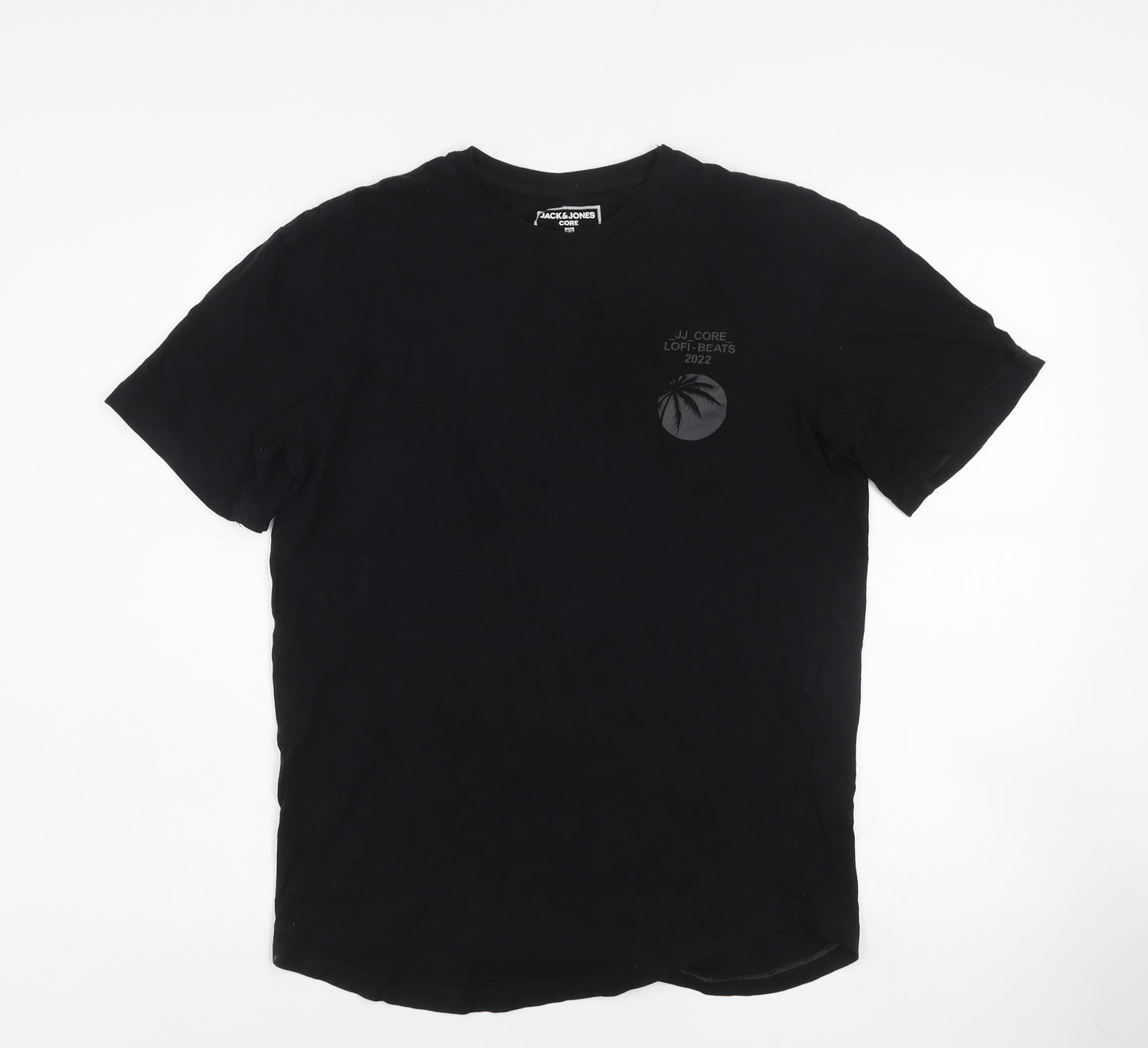 Jack & Jones Core Men's Black XS Graphic Print Cotton T-Shirt