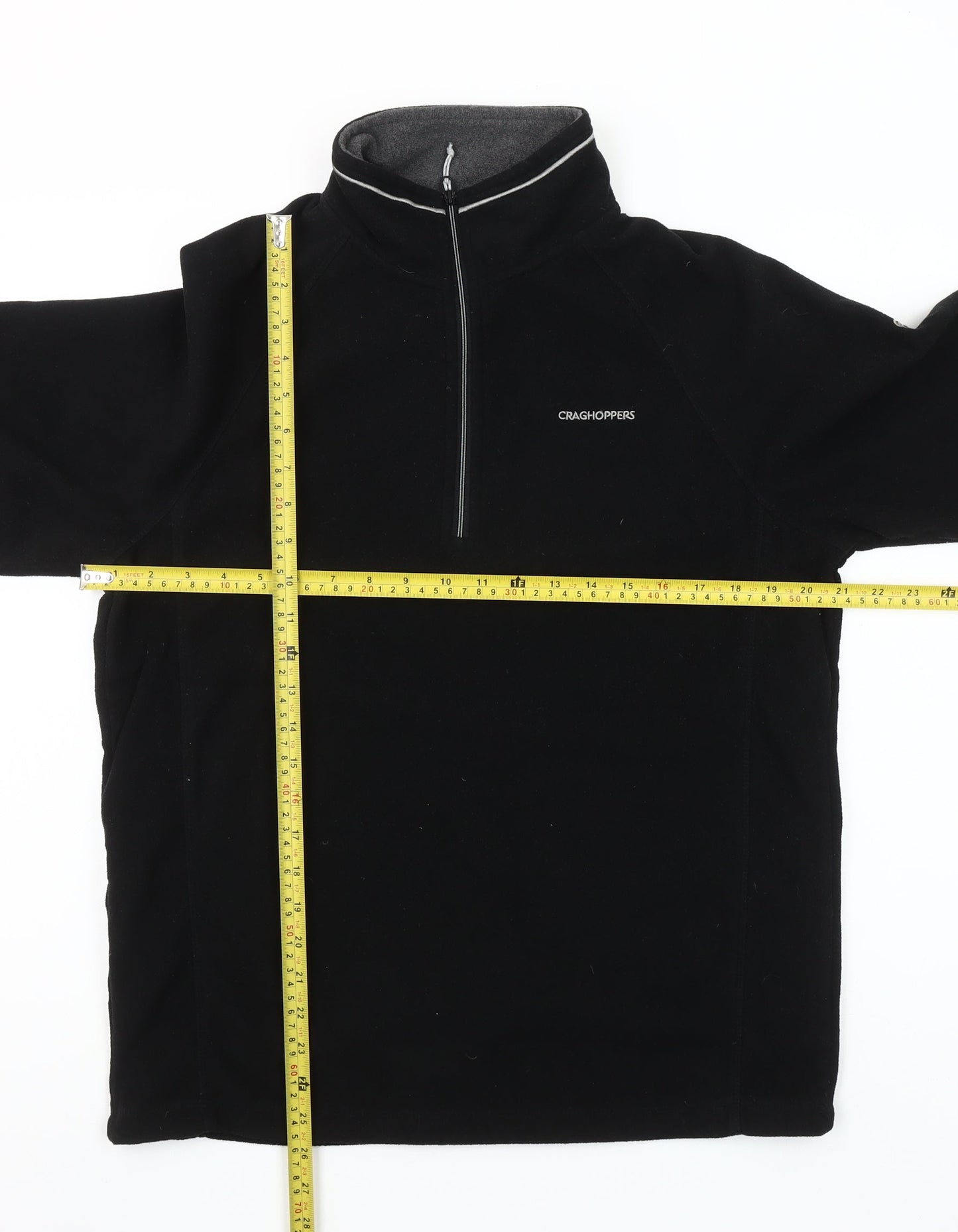 Craghoppers Men's Black Fleece 1/2 Zip Pullover Sweatshirt M