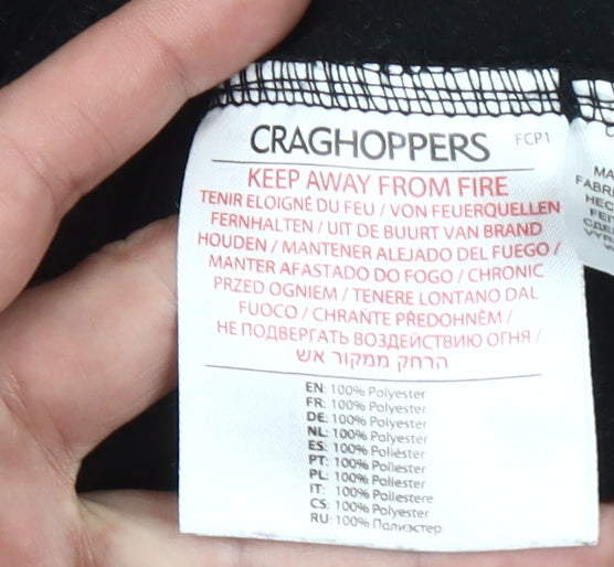 Craghoppers Men's Black Fleece 1/2 Zip Pullover Sweatshirt M