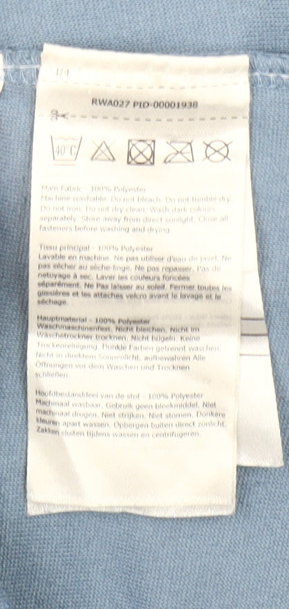 Regatta Womens Blue 1/4 Zip Fleece Sweatshirt UK 14 Polyester