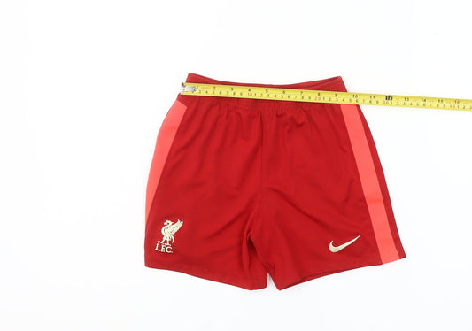 Nike Boys Red Liverpool FC XL Athletic Football Shorts