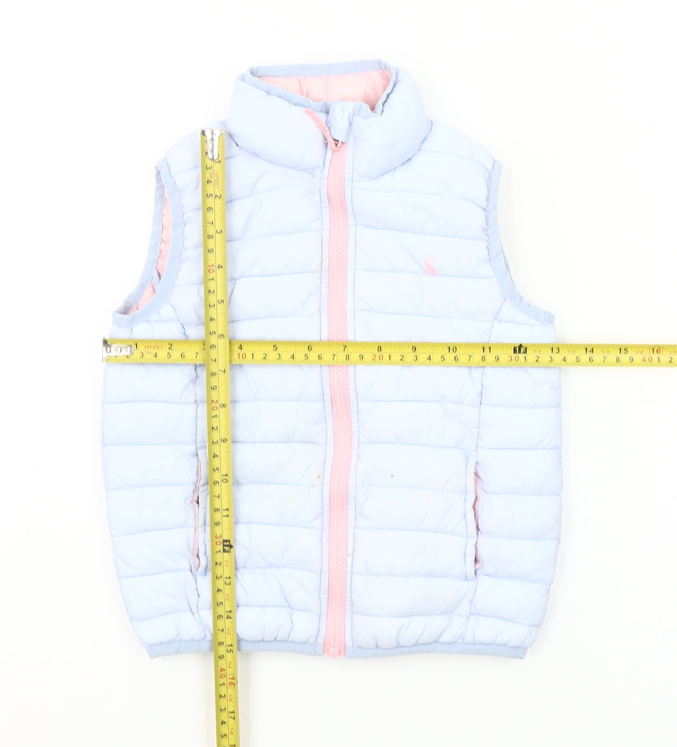 Joules Girls Blue Puffer Gilet 6 Years Quilted Lightweight Waistcoat