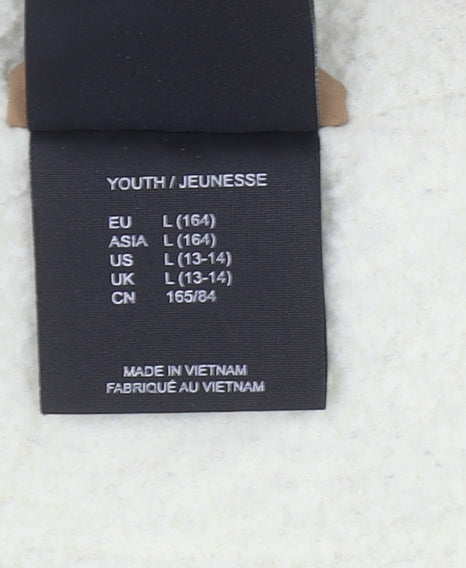 Jack Wolfskin Boys Brown Hooded Parka Coat 13-14 Years Water Repellent