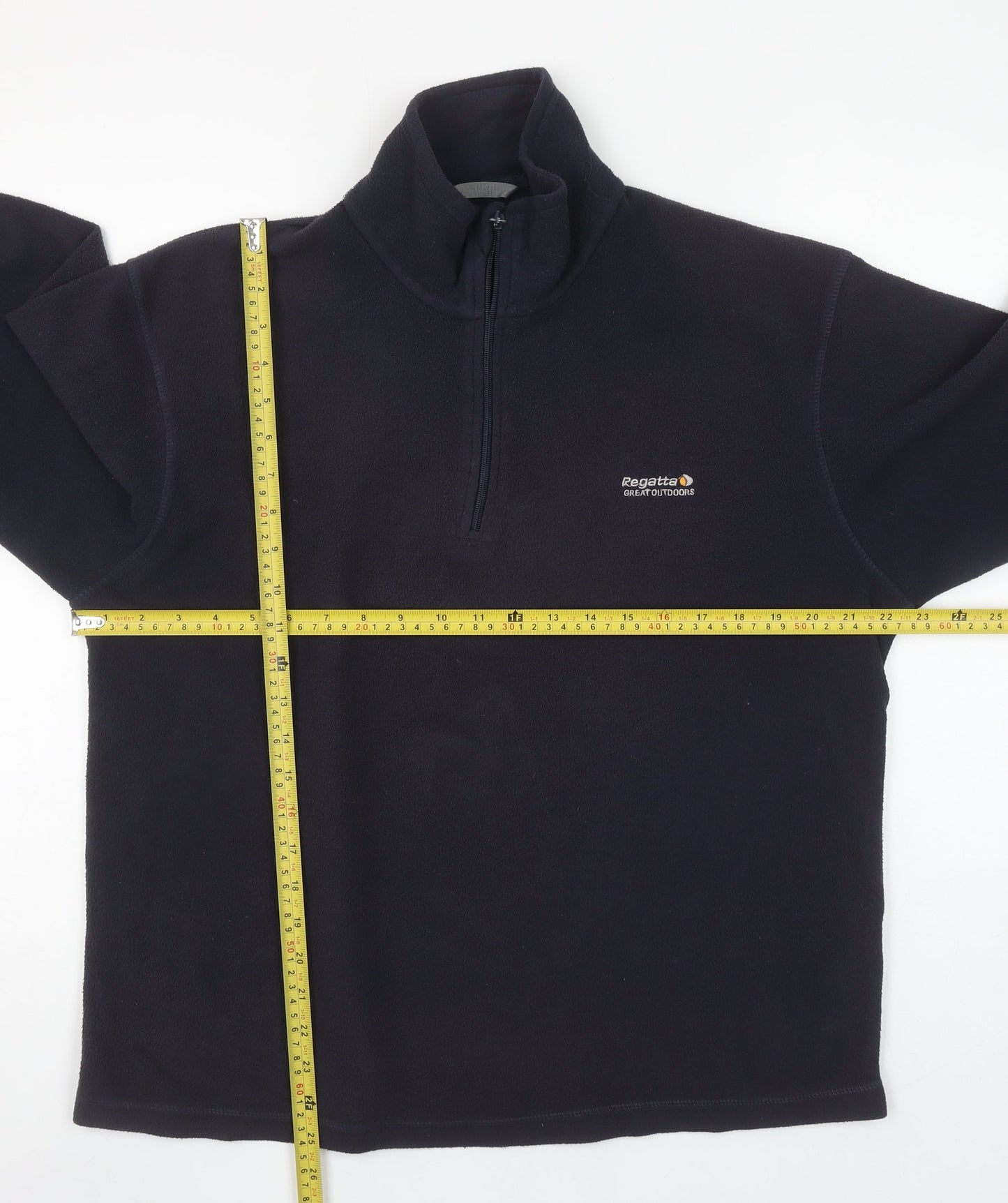 Regatta Men’s Blue Fleece 1/4 Zip Pullover Sweatshirt L