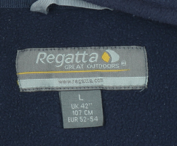 Regatta Men’s Blue Fleece 1/4 Zip Pullover Sweatshirt L