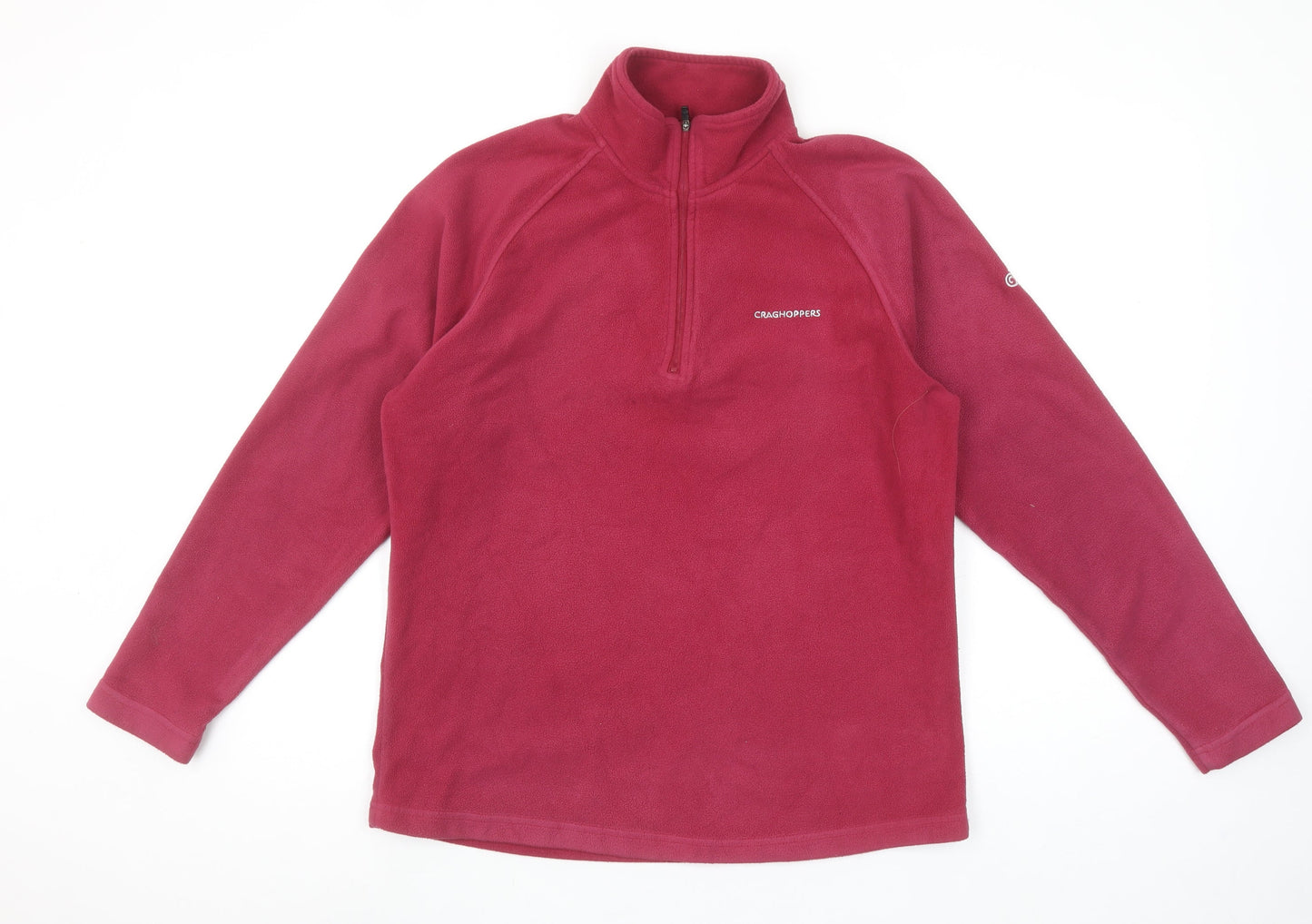 Craghoppers Women Burgundy 1/2 Zip Fleece Sweatshirt UK 12
