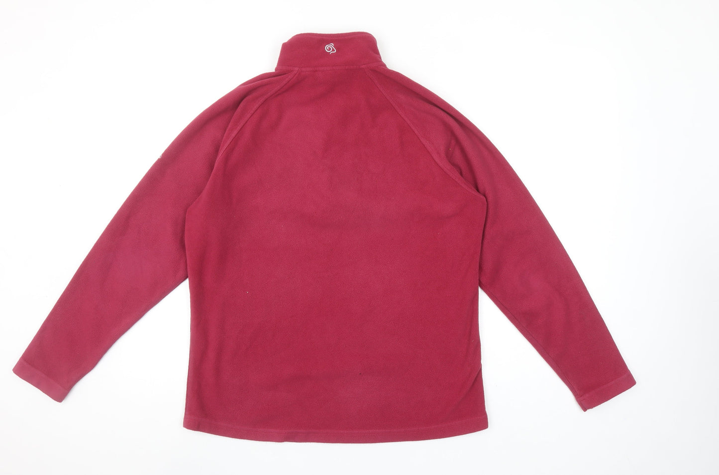 Craghoppers Women Burgundy 1/2 Zip Fleece Sweatshirt UK 12
