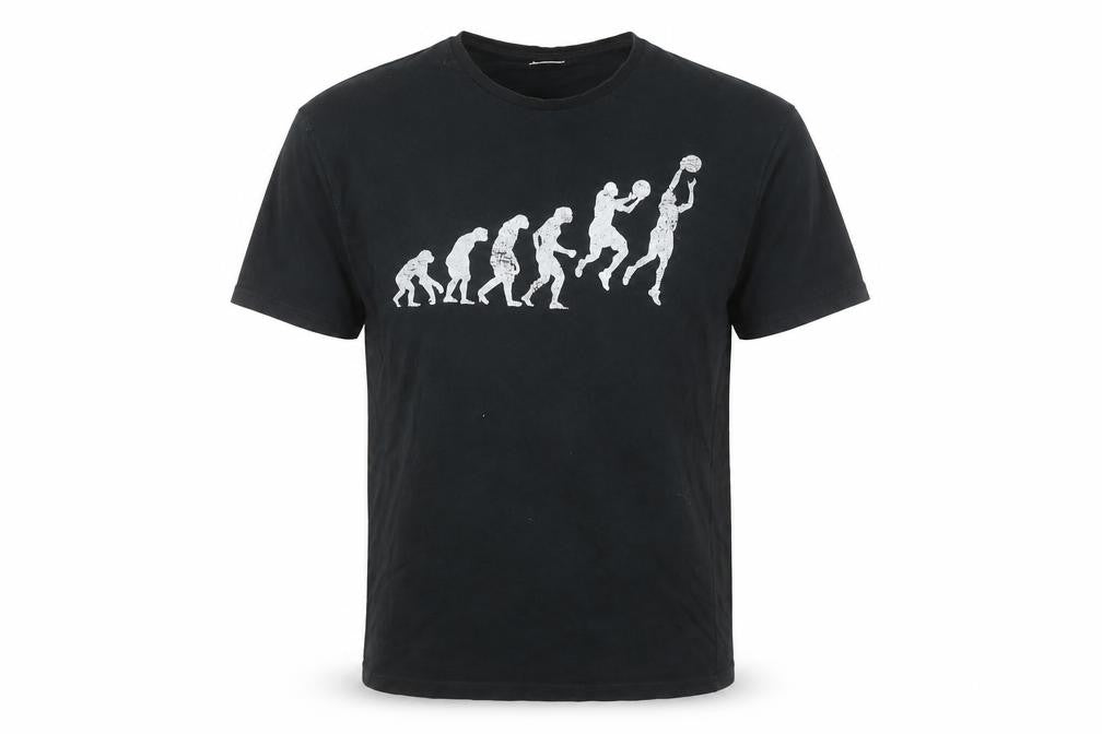 Uneek Men’s Black Cotton Funny Sports Graphic T-Shirt Size S