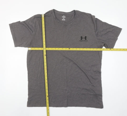 Under Armour Men’s Grey XL Relaxed Fit Moisture Wicking T-Shirt