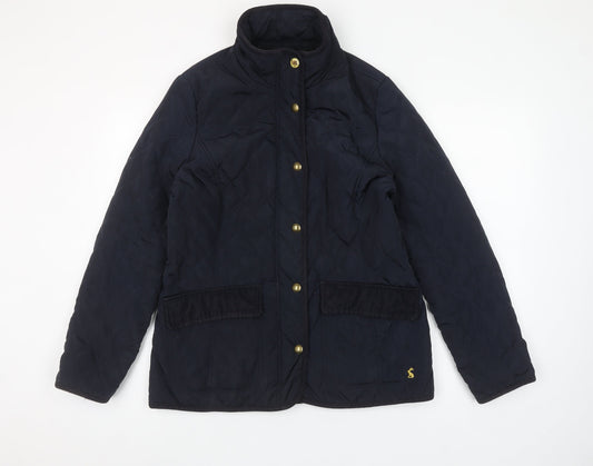 Joules Women’s Blue Quilted Mid-Length Jacket UK 14