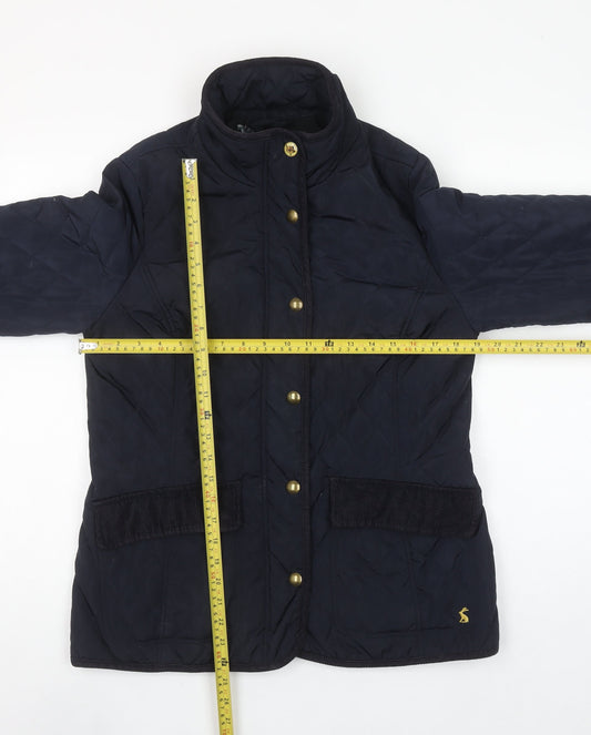 Joules Women’s Blue Quilted Mid-Length Jacket UK 14