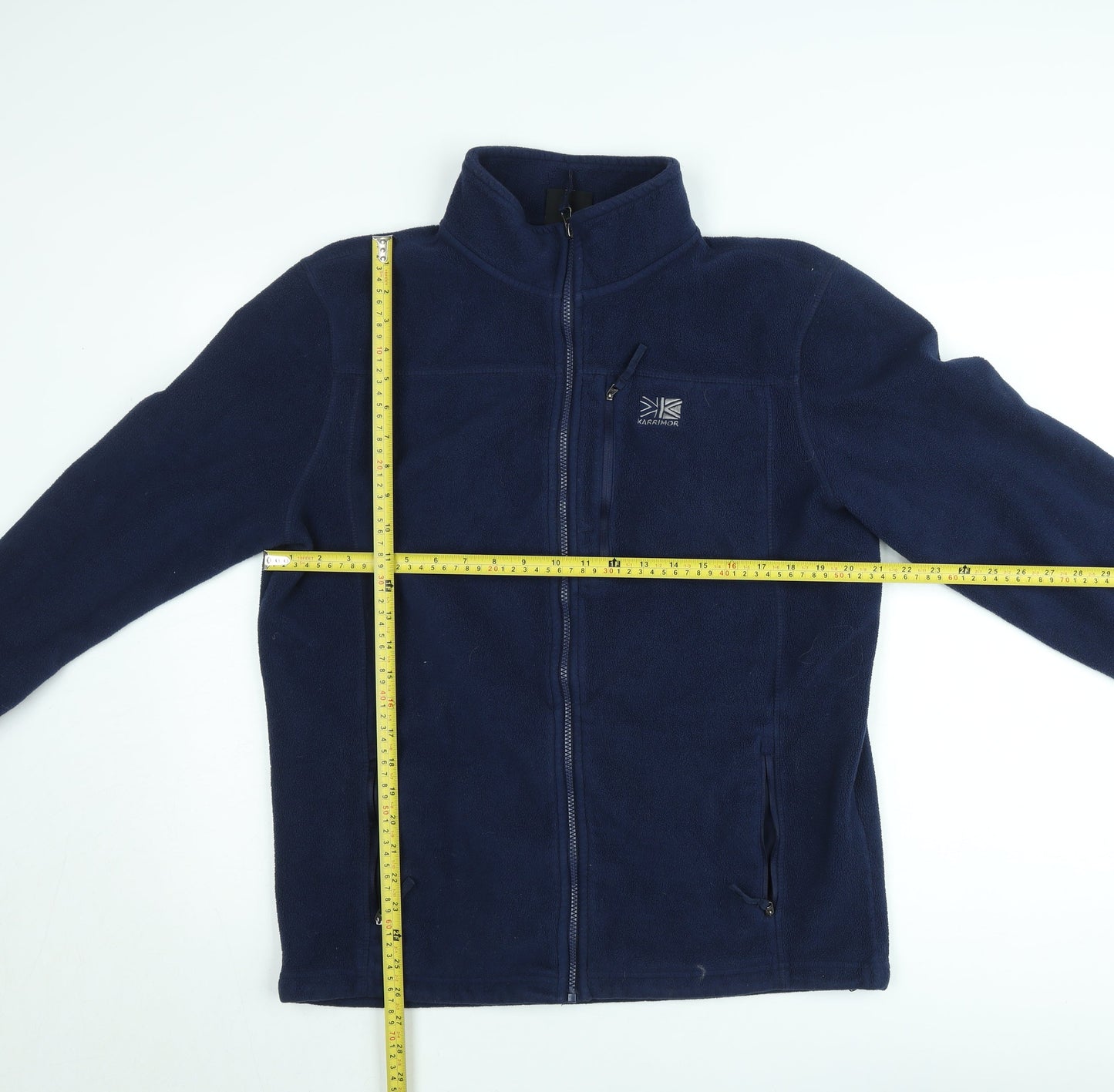 Karrimor Men's Blue Fleece Jacket Size M Full Zip Outdoor