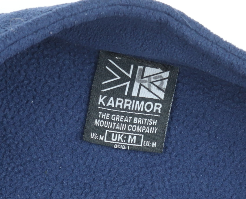 Karrimor Men's Blue Fleece Jacket Size M Full Zip Outdoor