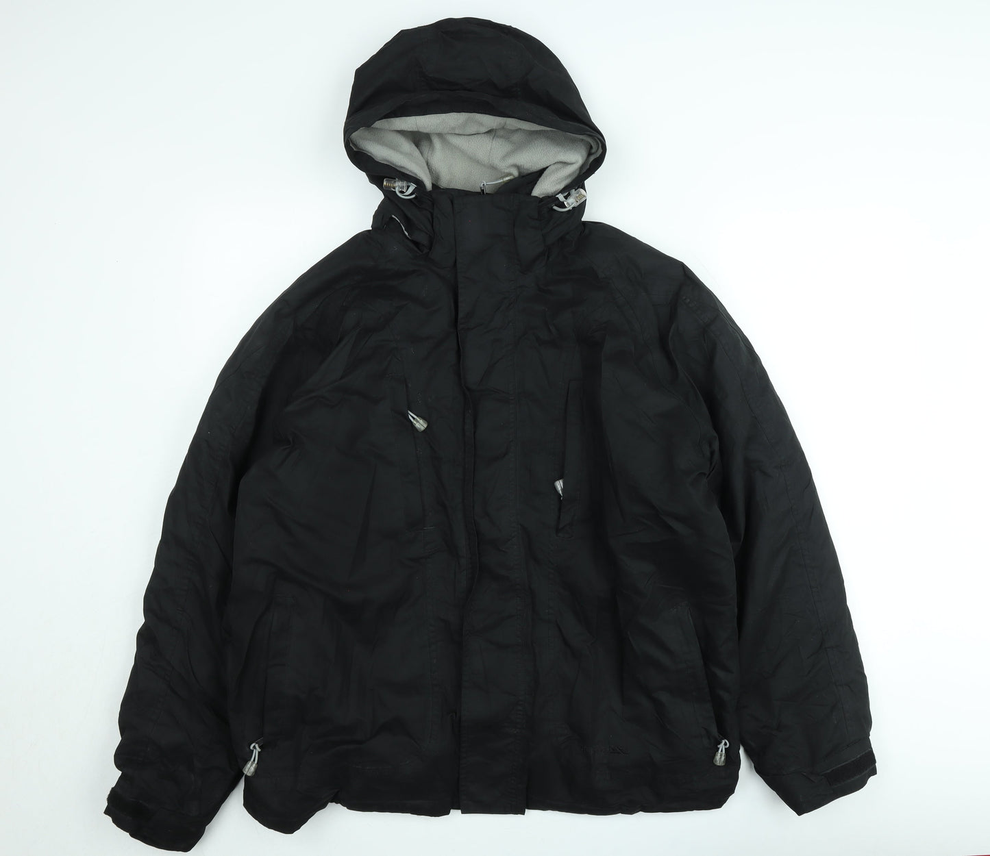 Trespass Men's Black Waterproof Hooded Parka Jacket Size M