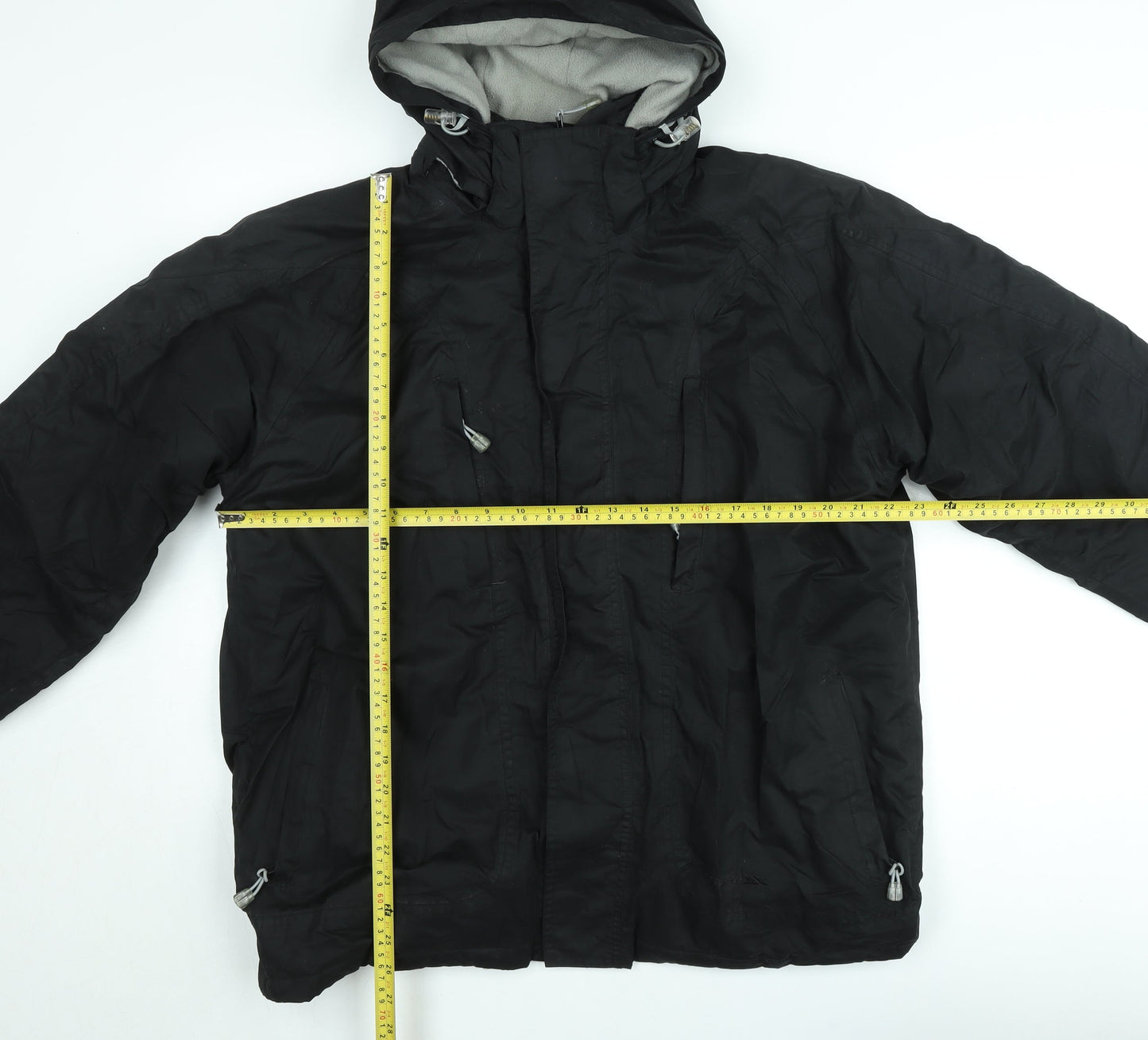 Trespass Men's Black Waterproof Hooded Parka Jacket Size M