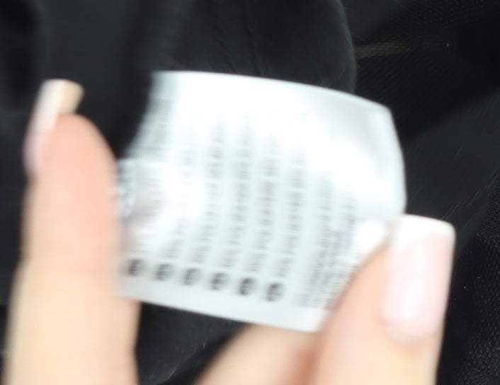 Dickies Men's Black Long Sleeve Workwear Polo Shirt Size M