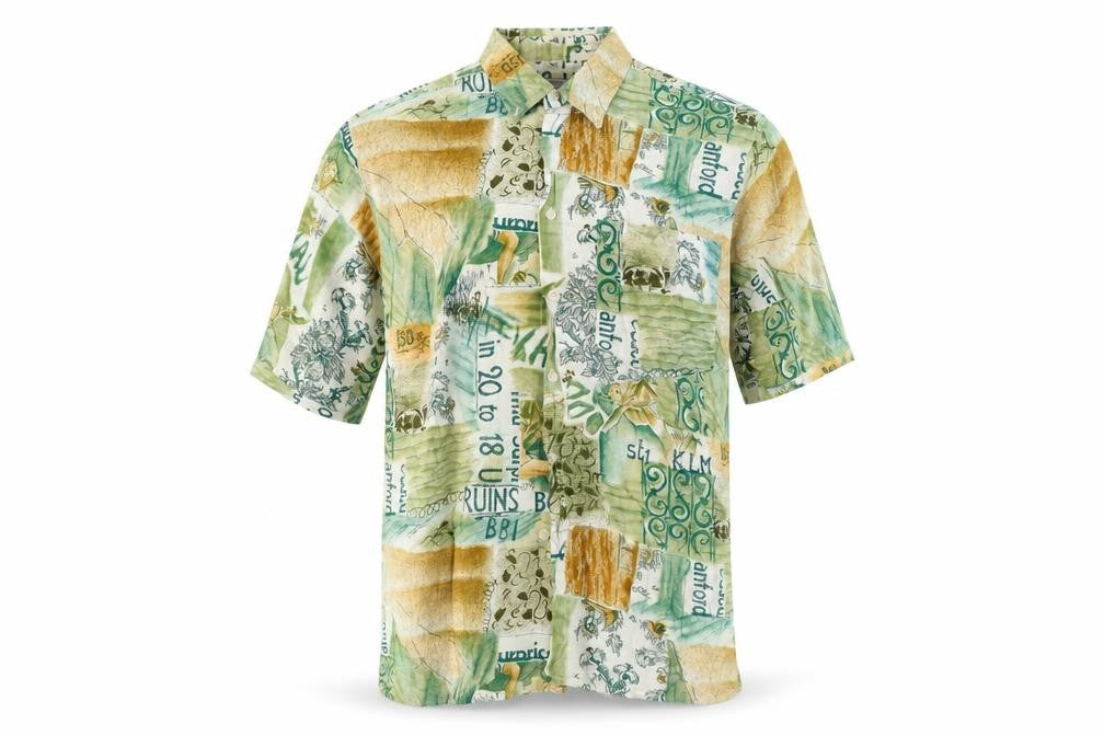 Silverstone Men’s Multicoloured Cotton Hawaiian Shirt M 39in Short Sleeve