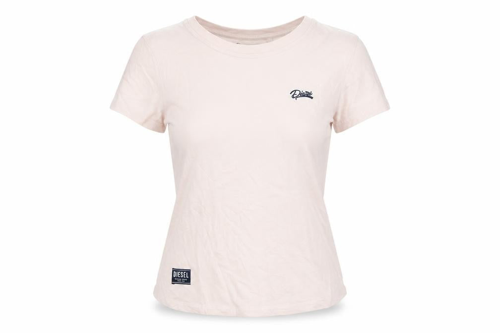 Womens UK Size S Diesel Pink 100% Cotton T-Shirt