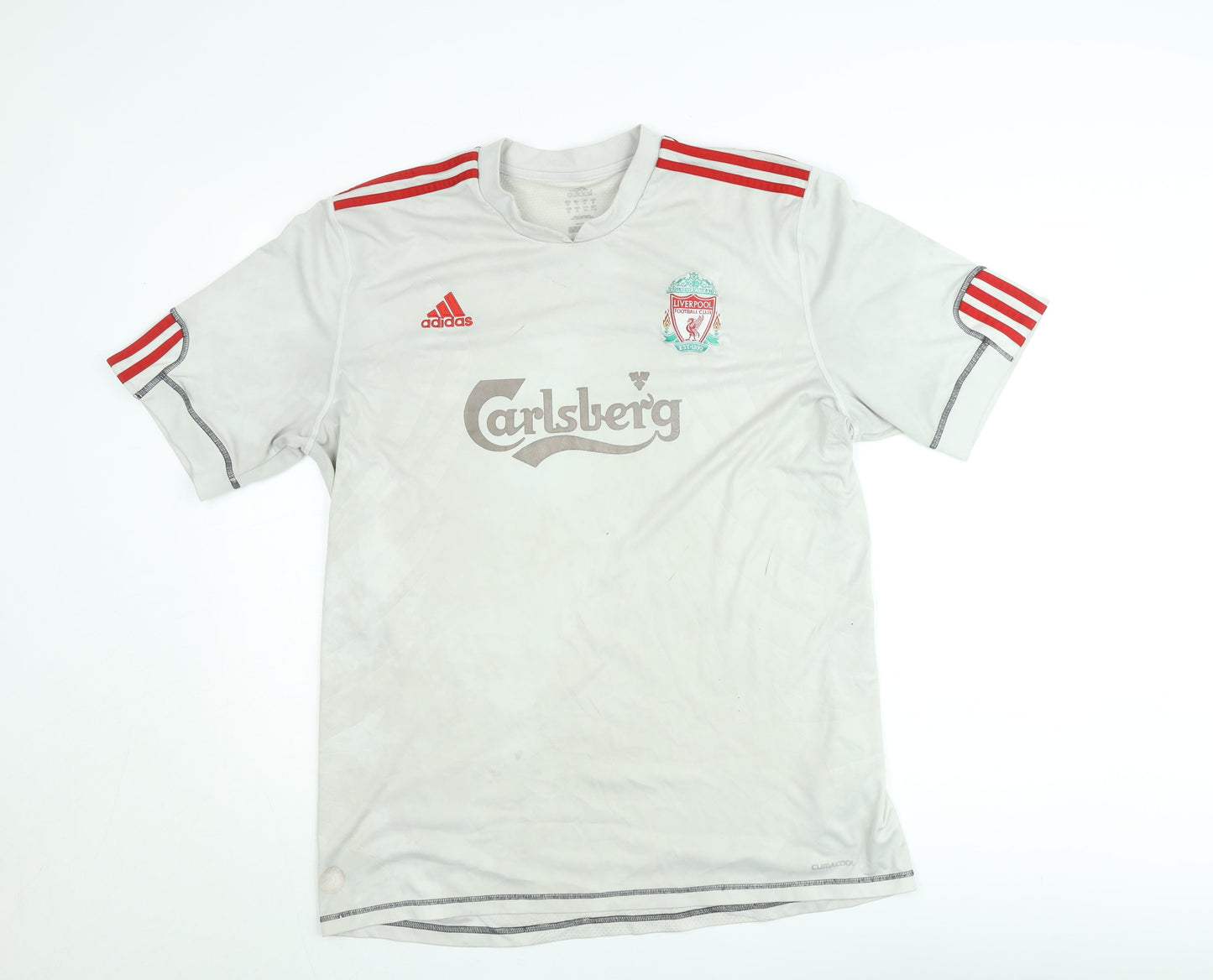 Adidas Men’s White Liverpool FC Gerrard #8 Football T-Shirt Size M
