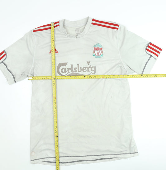 Adidas Men’s White Liverpool FC Gerrard #8 Football T-Shirt Size M