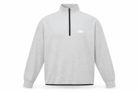 Mens UK L Regular JACK & JONES Grey 1/2 Zip Sweatshirt