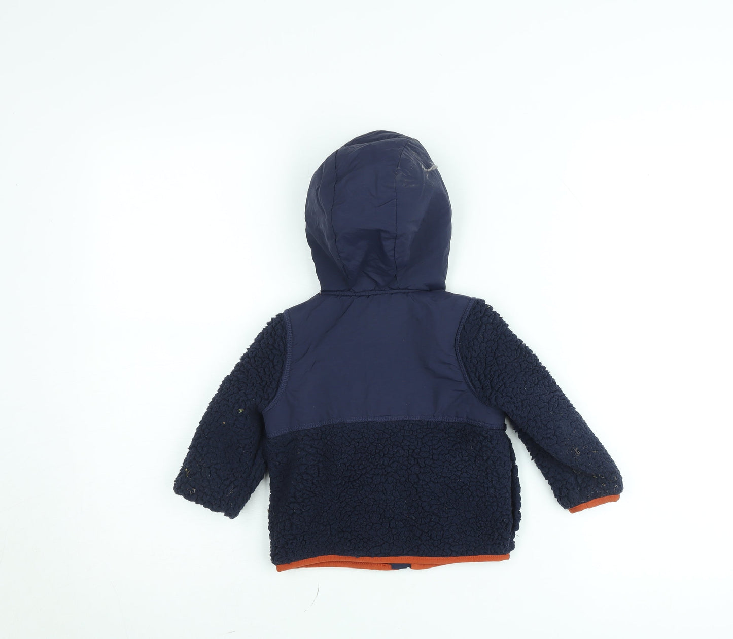 Joules Boys Blue Hooded Fleece Lined Puffer Jacket 2 Years
