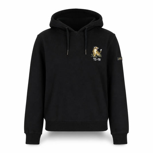 Womens UK M Regular Superdry Black Pullover Hoodie