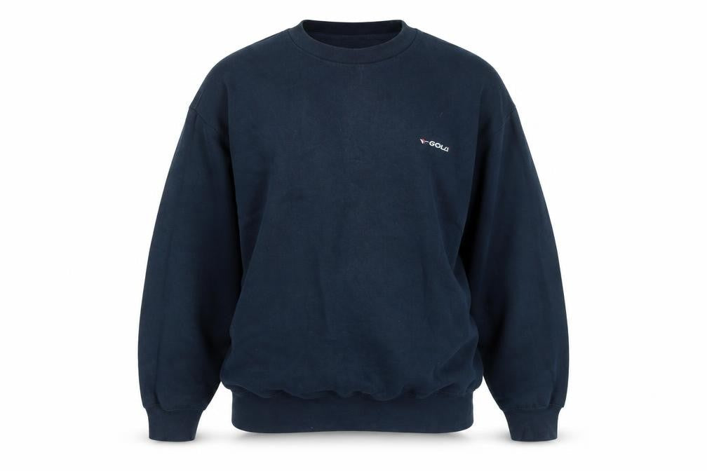 Gola Men’s Blue Pullover Fleece Sweatshirt L Crew Neck Vintage
