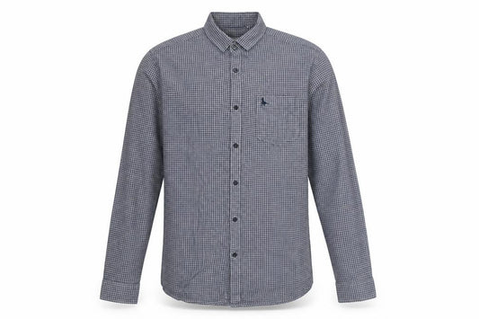 Jack Wills Men's Blue Check Classic Cotton Long Sleeve Button-Up Shirt Size M