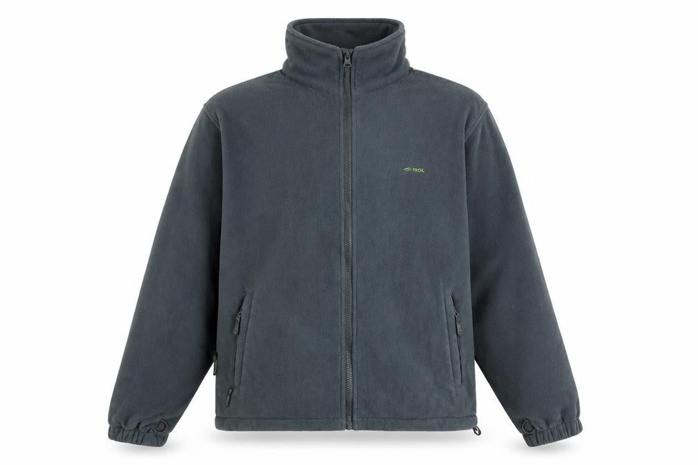 Mountain Life Men’s Grey Fleece Full Zip Outdoor Jacket M