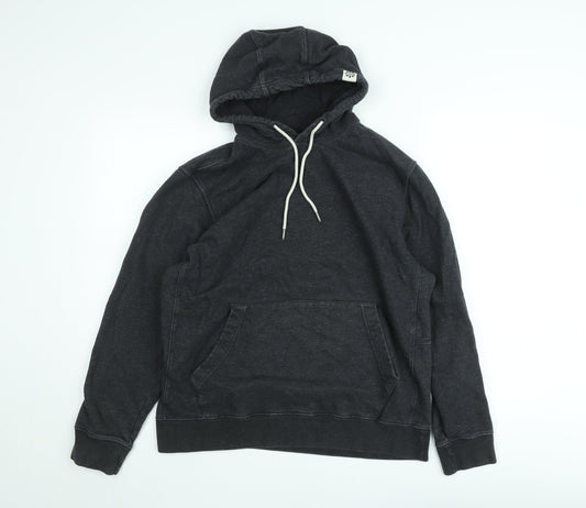 Nike Men's Black Pullover Hoodie Size L Fleece Hooded Sweatshirt