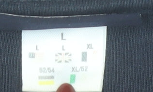 Reebok Men's Black Cotton Crew Neck Pullover Sweatshirt L