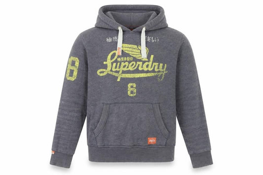 Mens UK M Regular Superdry Grey Pullover Hoodie