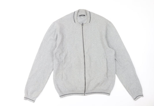 Dunnes Stores Men’s Grey Cotton Full Zip Jumper XL