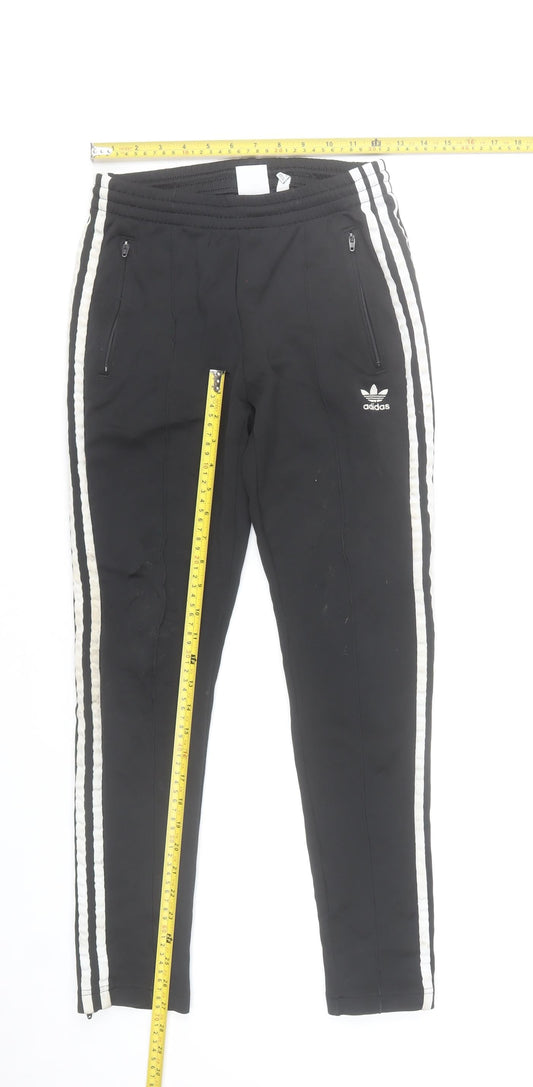 Adidas Women Black XS Jogger Trousers Primeblue Slim Fit