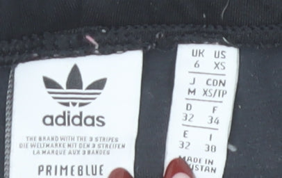 Adidas Women Black XS Jogger Trousers Primeblue Slim Fit