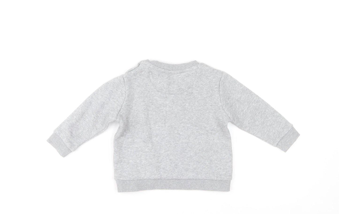 Firetrap Unisex Baby Grey 18-24 Months Long Sleeve Pullover Sweatshirt