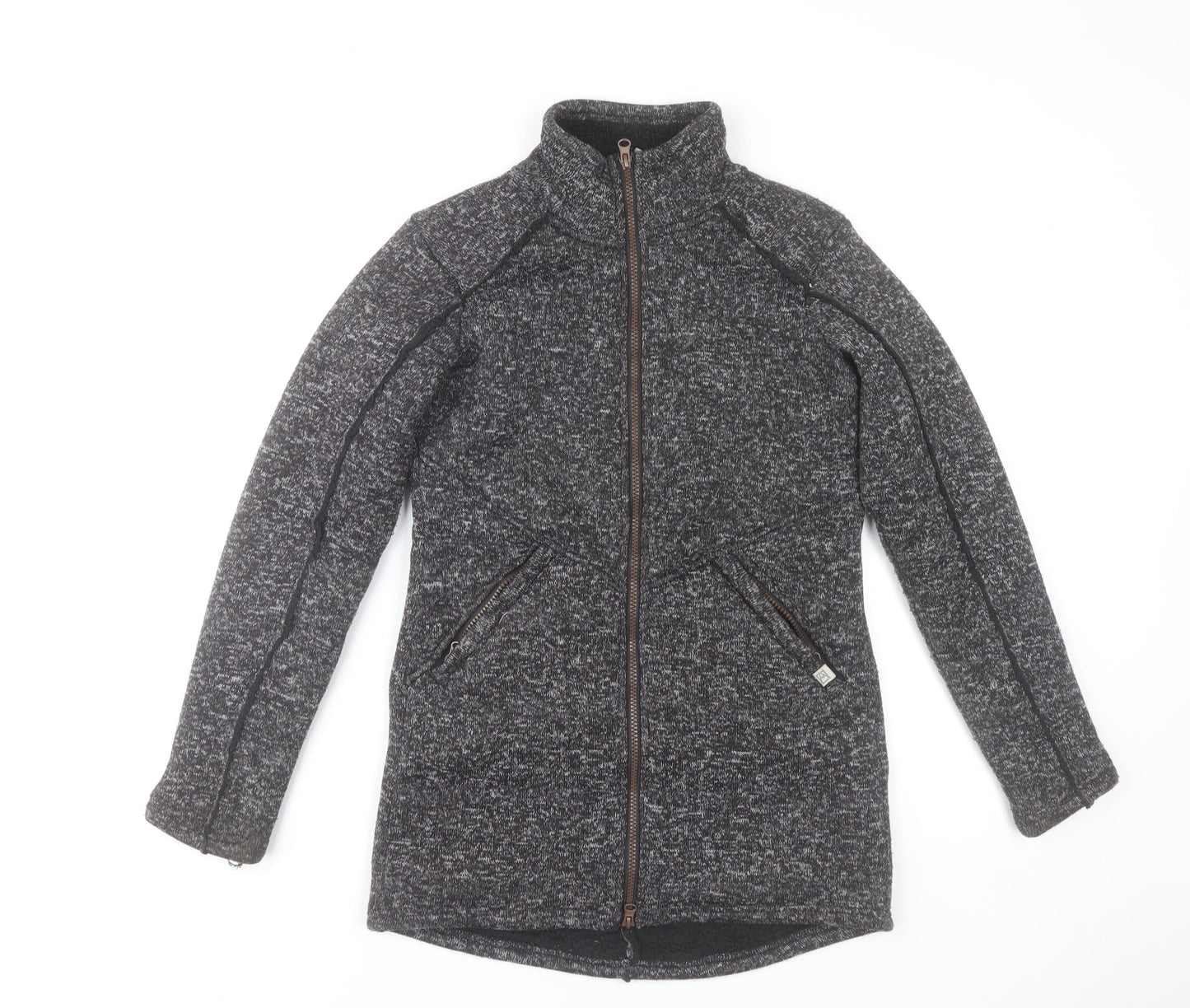 Avalanche Womens Grey Full Zip Fleece Jacket Size S