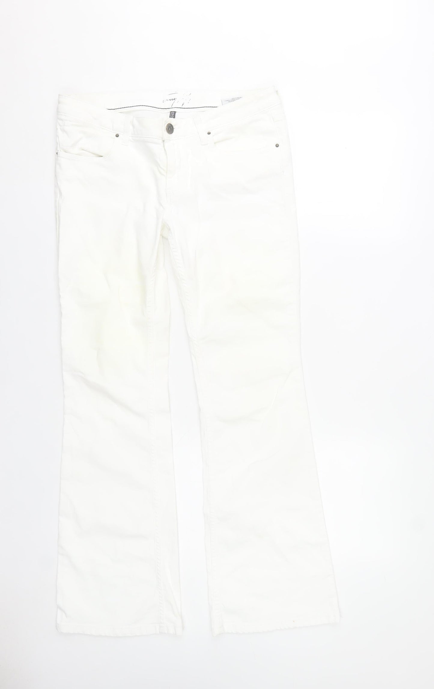 Tommy Hilfiger Women's White Bootcut Stretch Jeans Size 12