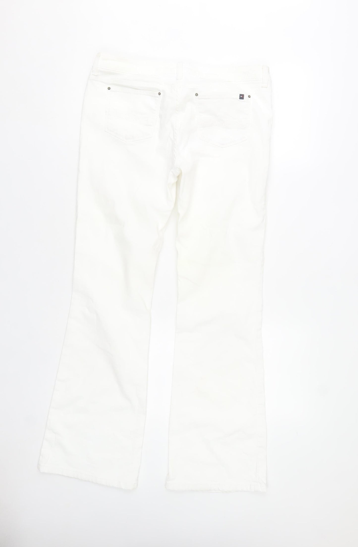 Tommy Hilfiger Women's White Bootcut Stretch Jeans Size 12