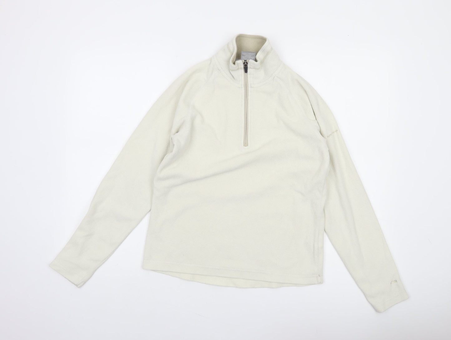 Trespass Womens Ivory Fleece 1/2 Zip Pullover Sweatshirt UK 12