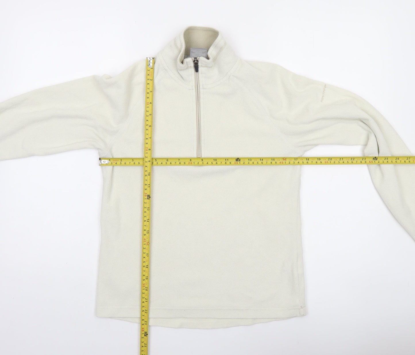 Trespass Womens Ivory Fleece 1/2 Zip Pullover Sweatshirt UK 12