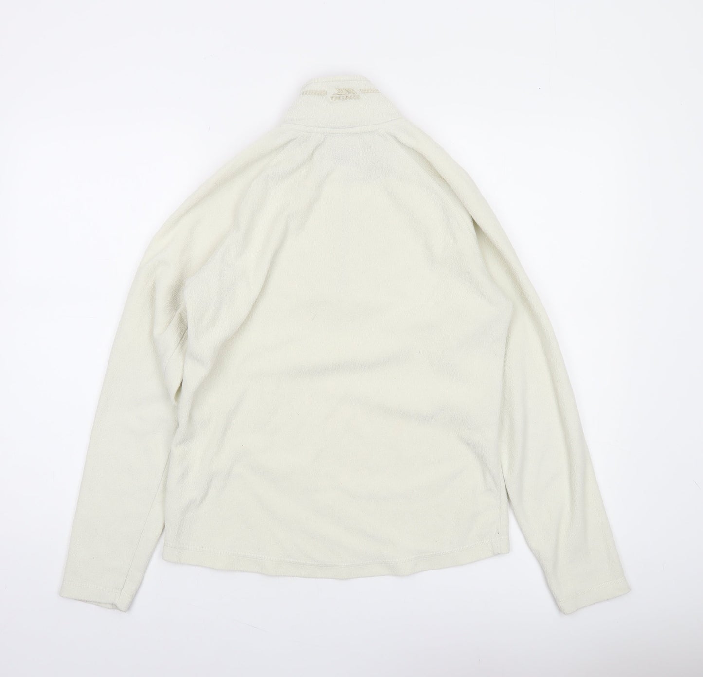 Trespass Womens Ivory Fleece 1/2 Zip Pullover Sweatshirt UK 12