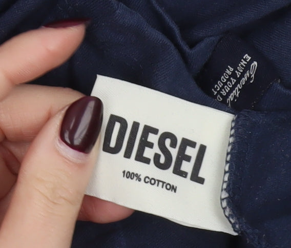 Mens UK Size M Diesel Blue  Cotton T-Shirt