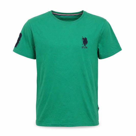 Mens UK Size S U.S. Polo Assn. Green  Cotton T-Shirt