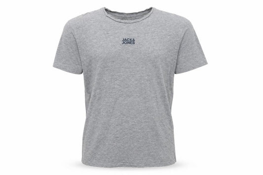 Mens UK Size L JACK & JONES Grey  Cotton Blend T-Shirt