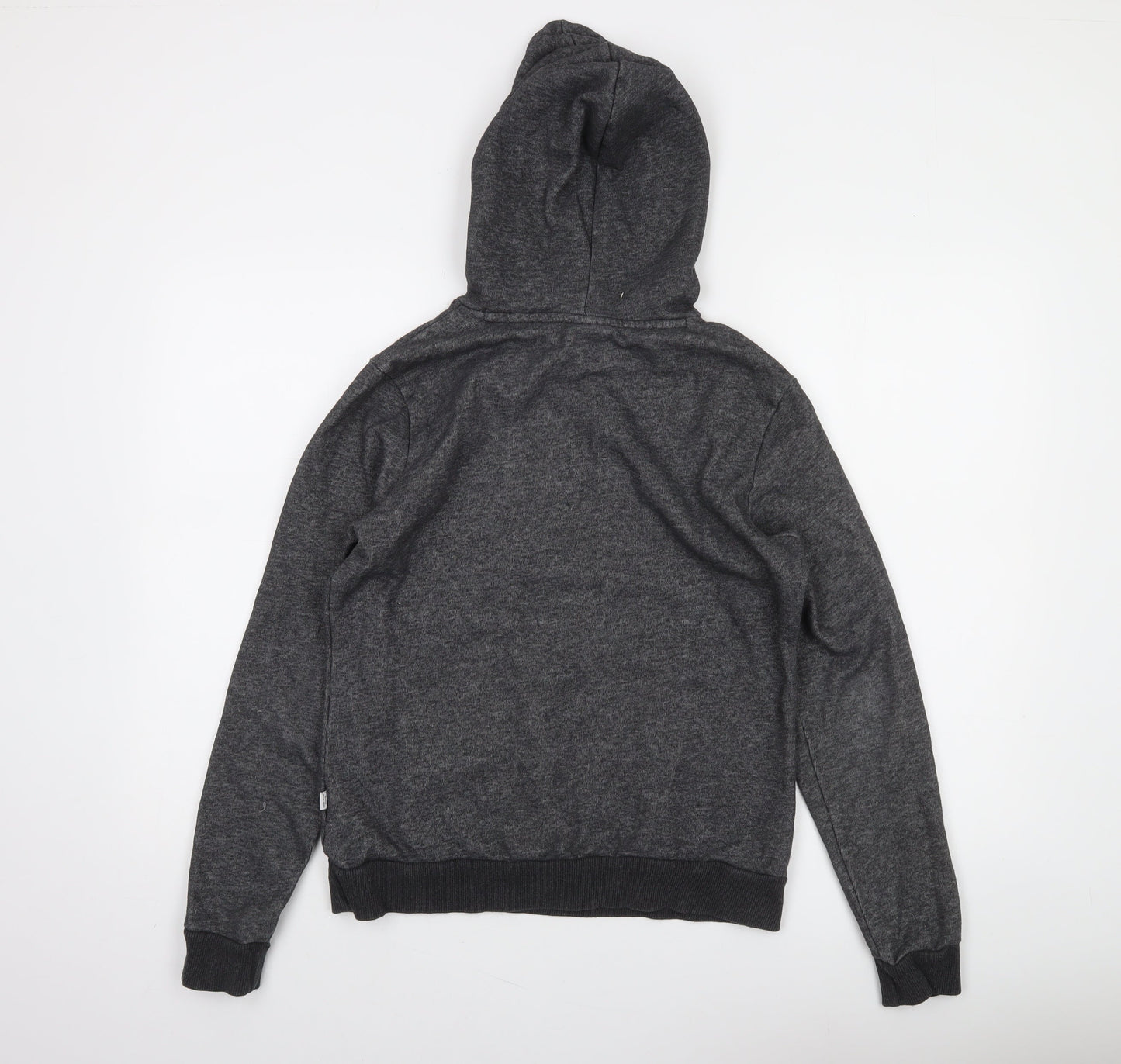 Puma Women's Charcoal Hooded Pullover Sweatshirt Size 12 UK Cotton Blend