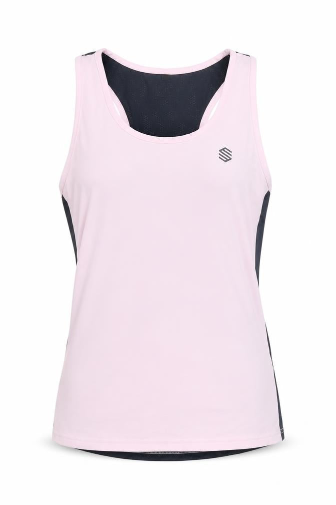 Siroko Sportswear Women's Pink Running Tank Top M Polyester Blend