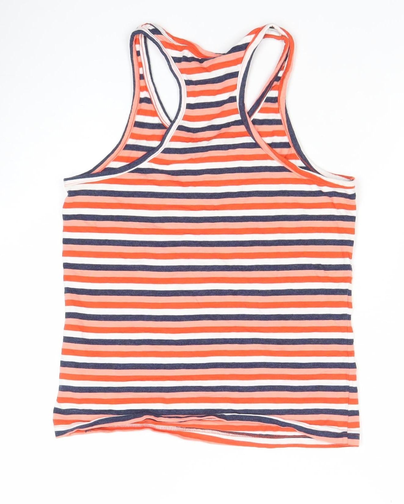 Lee Cooper Womens Multicoloured Striped Racerback Tank Top Size 12