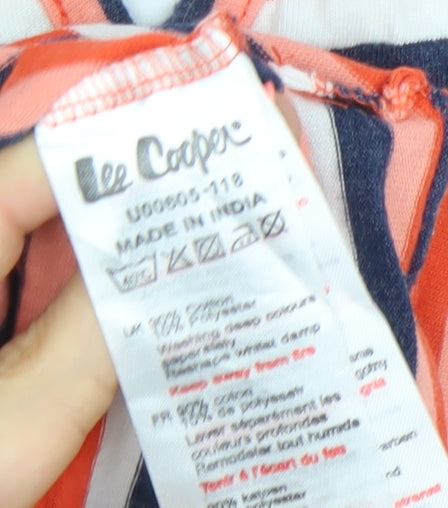 Lee Cooper Womens Multicoloured Striped Racerback Tank Top Size 12